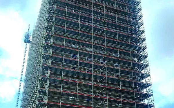 Albion Towers Refurbishment Scaffolding
